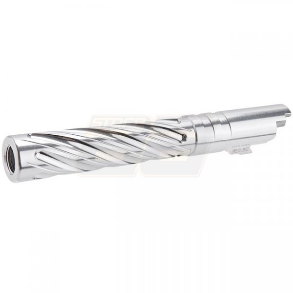 Dr.Black Hi-Capa 5.1 GBB Outer Barrel Type Spiral Storm - Silver