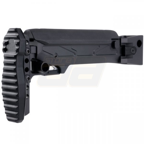 5KU Marui AKM GBBR Folding Telescopic Buttstock & Cheek Riser - Black