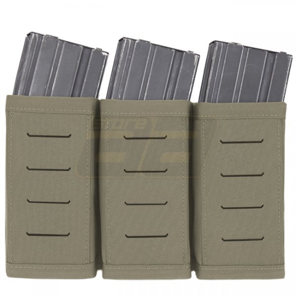 Warrior Laser Cut Triple Snap Mag Pouch 5.56mm  - Ranger Green