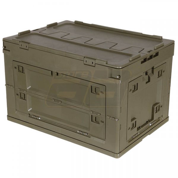 MFH Plastic Folding Storage Case 60 l - Olive