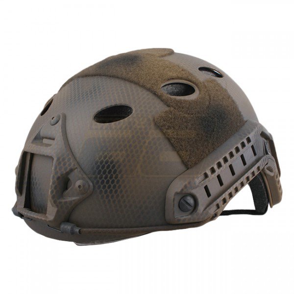 Emerson FAST Carbon Style ECO Helmet & Protective Goggle - Custom Camo