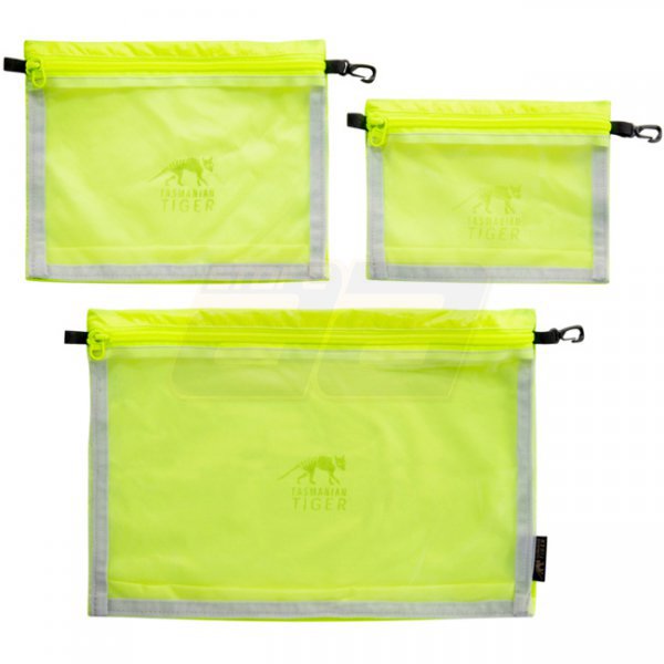 Tasmanian Tiger Mesh Pocket Set - Safety Yellow