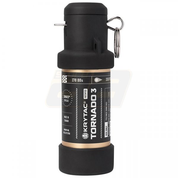 Krytac Tornado 3 Timed Airsoft Frag Grenade - Black