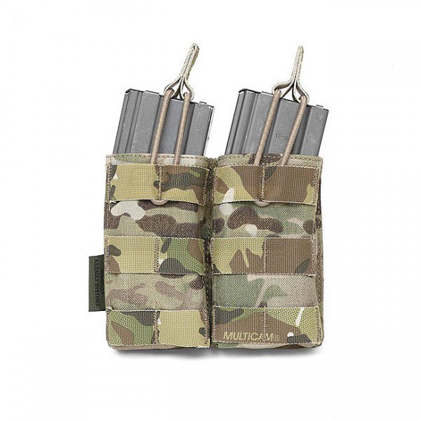 Warrior Double M4 Open Magazine Pouch - Multicam