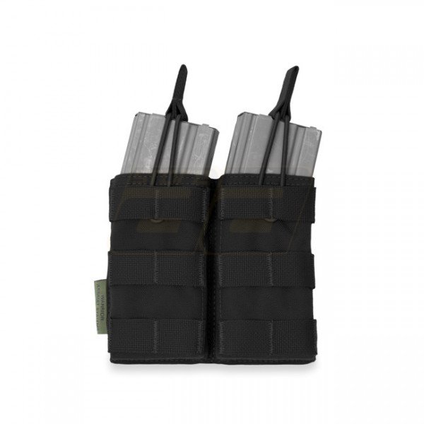 Warrior Double M4 Open Magazine Pouch - Black