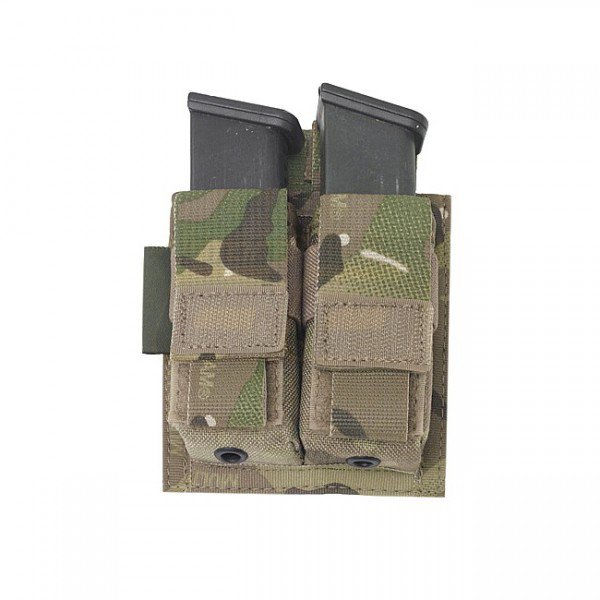 Warrior Double 9mm Pistol Magazine Pouch - Multicam