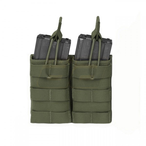 Warrior Double M4 Open Magazine Pouch - Olive