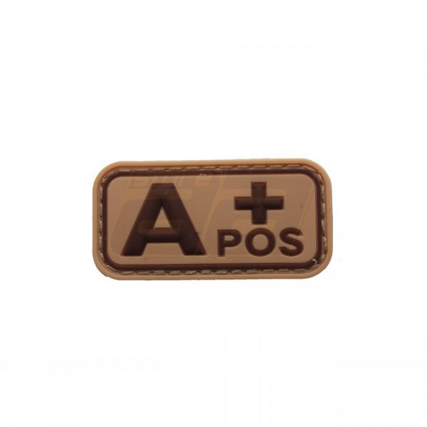 Pitchfork Blood Type A POS Patch - Tan