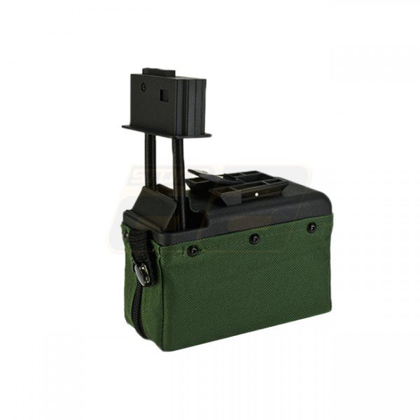 A&K M249 1500BBs Box Magazine - Ranger Green