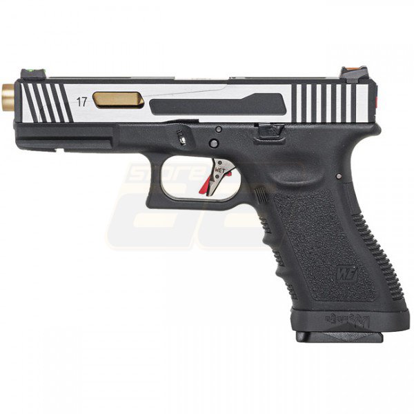 WE G17 Hi-Speed Gas Blowback Pistol - 2-Tone