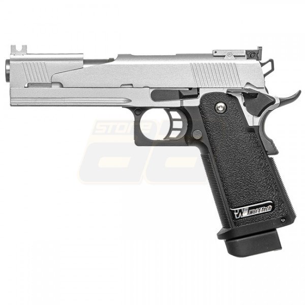 WE Hi-Capa 5.1 Dragon Type A Gas Blow Back Pistol - Silver