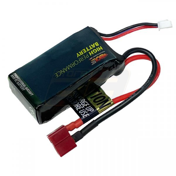 BOL 7.4V 850mAh 30C Li-Po Battery - Large T-Type