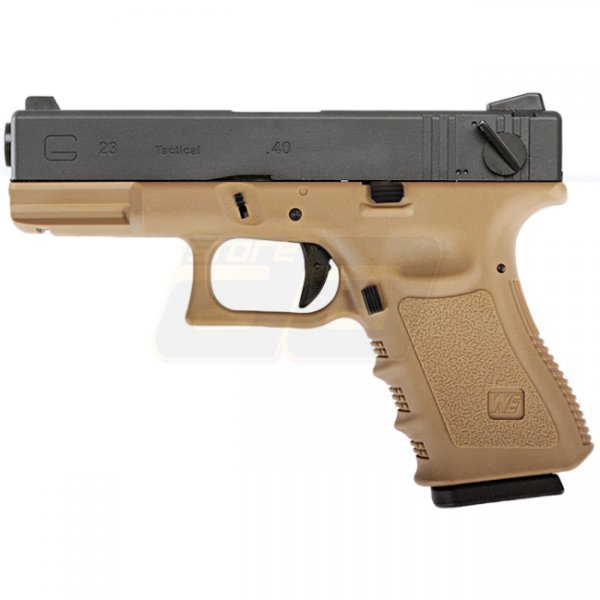 WE G23 Gas Blow Back Pistol - Tan