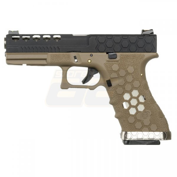 Armorer Works VX0111 HEX Cut Gas Blow Back Pistol - BST