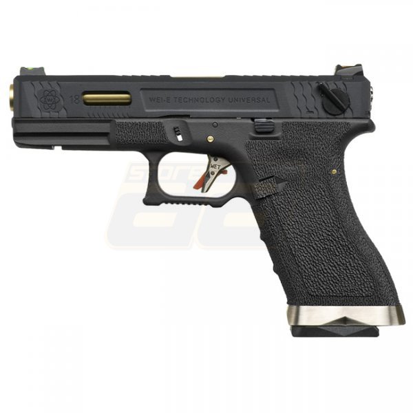 WE G18C T1 Gas Blow Back Pistol - Black