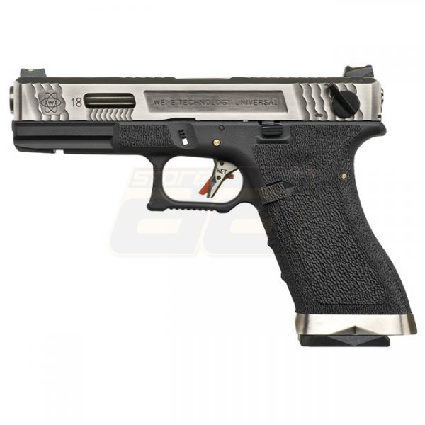 WE G18C T7 Gas Blow Back Pistol - Black