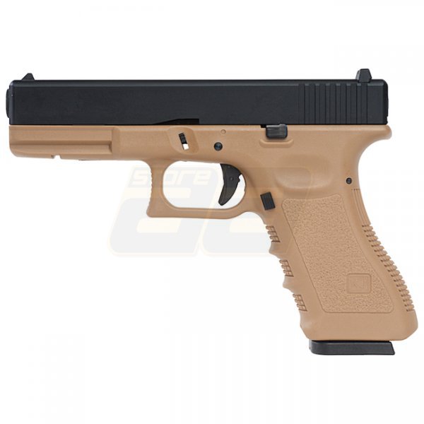 KJ Works KP-17 Co2 Blow Back Pistol - Tan