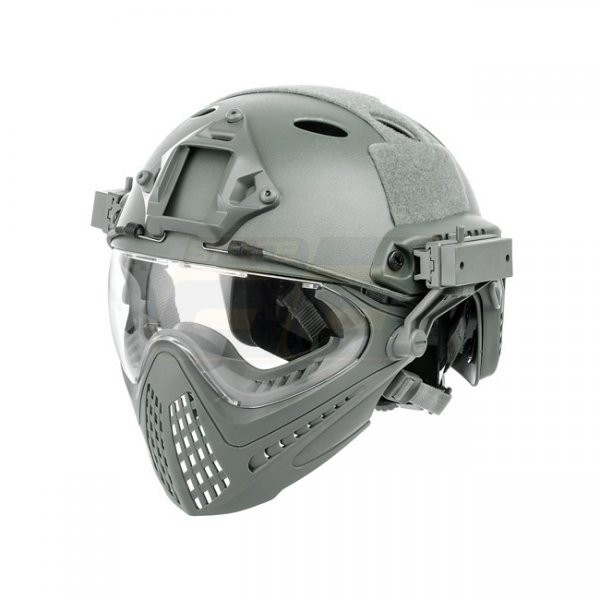 FAST Helmet & Mask Size M - Foliage Green