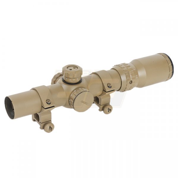 Aim-O 1-4x24SE Red & Gren Dot Tactical Scope - Dark Earth