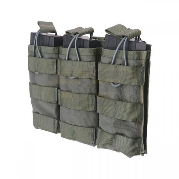 Triple Open AK/M4/G36 Magazine Pouch - Ranger Green