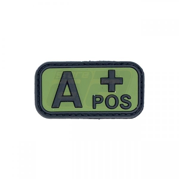 Pitchfork Blood Type A POS Patch - Green