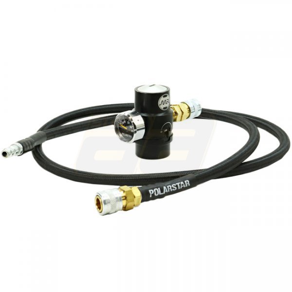 Polarstar Micro Regulator Air Rig & Braided Air Line 42 Inch - Black