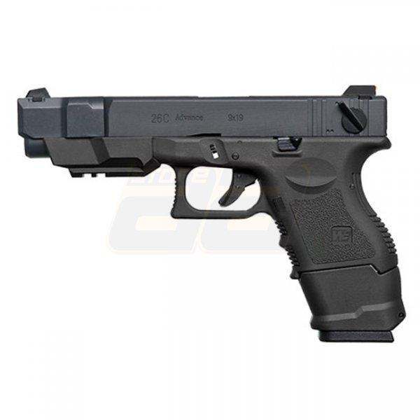 WE G26C Advanced Gas Blow Back Pistol - Black