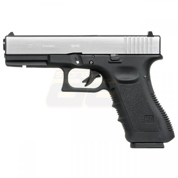 WE G17 Gas Blow Back Pistol - Silver