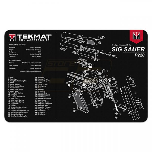 TekMat Cleaning & Repair Mat - Sig Sauer P220