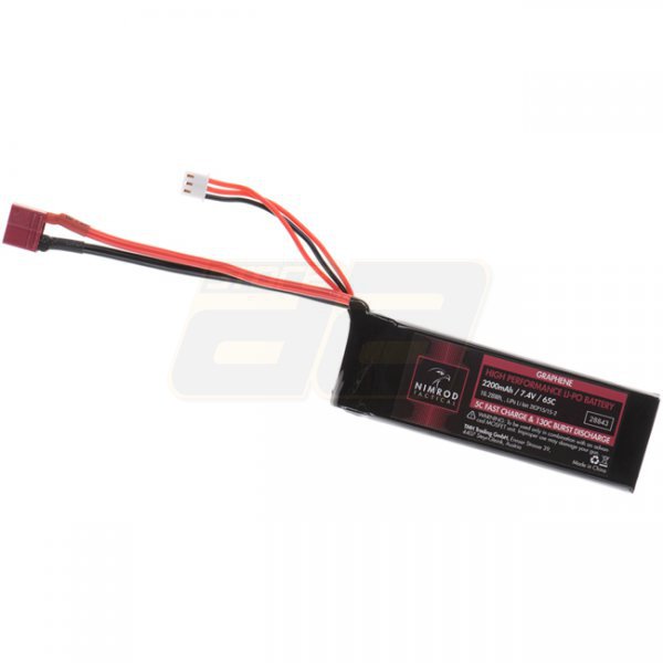 Nimrod 7.4V 2200mAh 65C Graphene Li-Po Battery Brick - Large T-Type