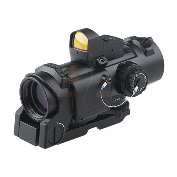 Theta Optics 4x32E Scope & Micro Red Dot Sight - Black