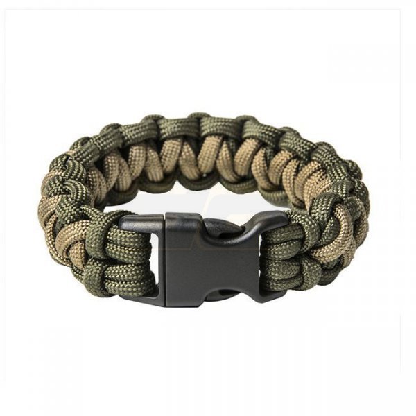 Pitchfork Paracord Bracelet Buckle - Olive / Tan M