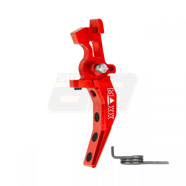 Maxx CNC Aluminum Advanced Speed Trigger Style C - Red