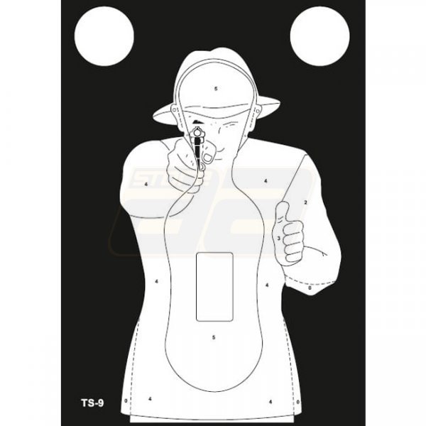 Range Solutions TS-9 Frenchman Practice Target 50pcs
