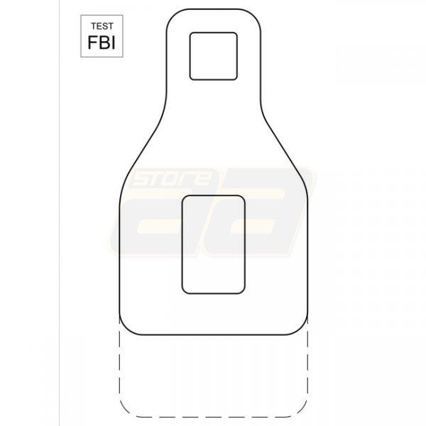 Range Solutions Shooting Target FBI Test 50pcs