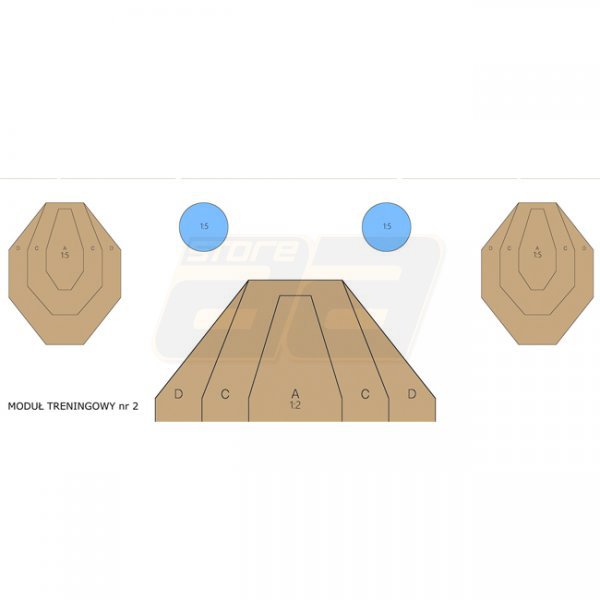 Range Solutions Shooting Target Drill-2 50pcs