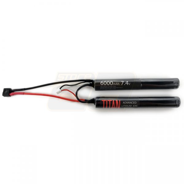 Titan 7.4V 6000mAh 16C Li-Ion Battery Twin - Large T-Type