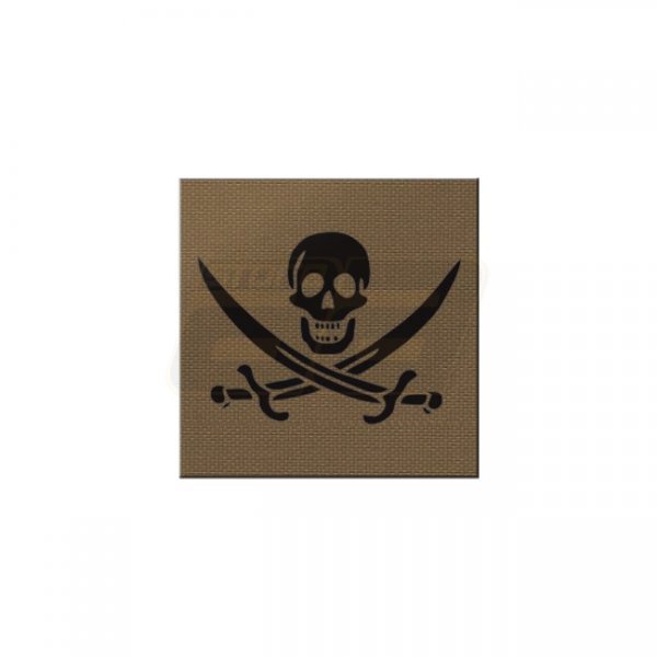 Pitchfork Calico Jack IR Square Print Patch - Coyote