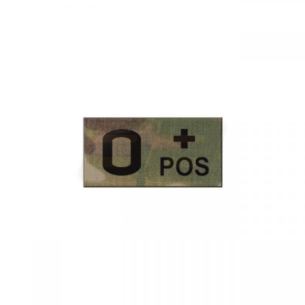 Pitchfork O POS Blood Type IR Patch - Multicam