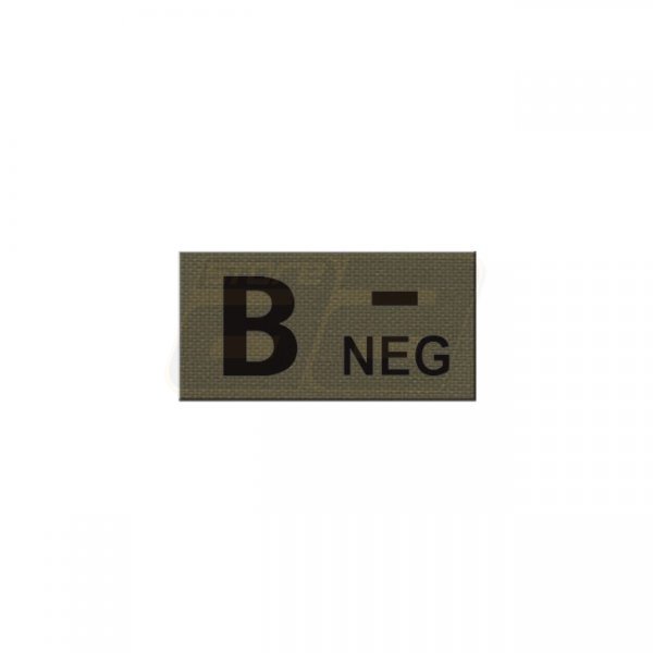 Pitchfork B NEG Blood Type IR Patch - Ranger Green