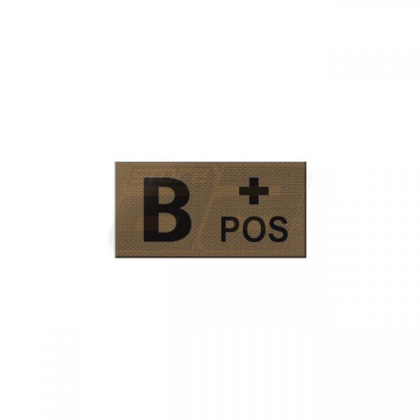 Pitchfork B POS Blood Type IR Patch - Coyote