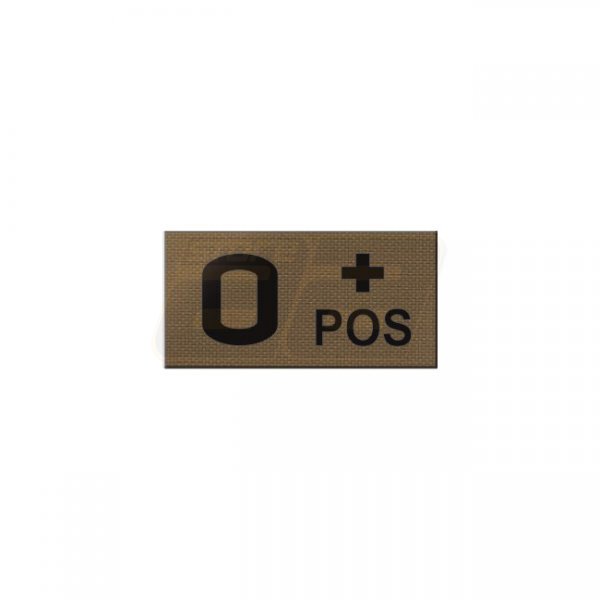 Pitchfork O POS Blood Type IR Patch - Coyote