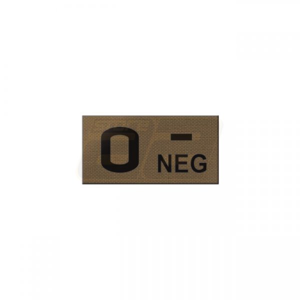 Pitchfork O NEG Blood Type IR Patch - Coyote