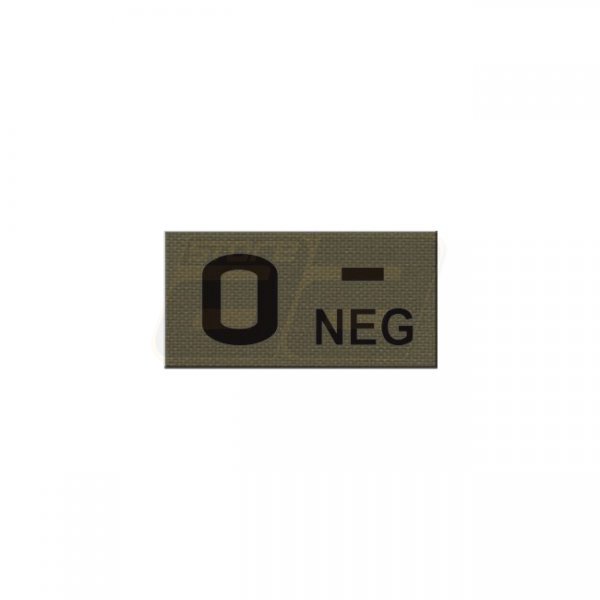 Pitchfork O NEG Blood Type IR Patch - Ranger Green