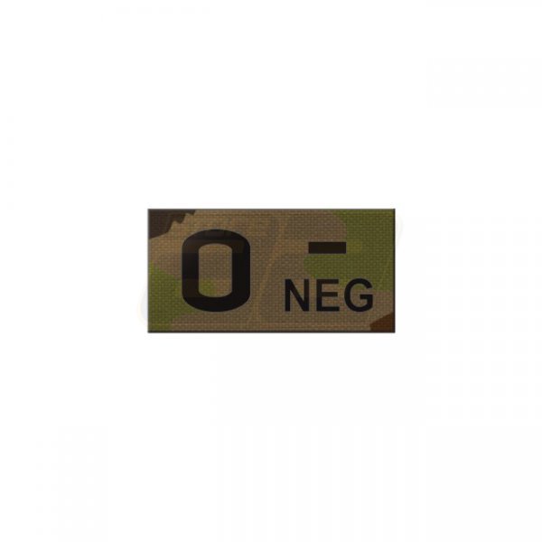 Pitchfork O NEG Blood Type IR Patch - SwissCamo