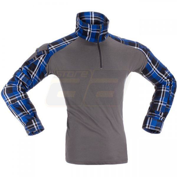 Invader Gear Flannel Combat Shirt - Blue - XL