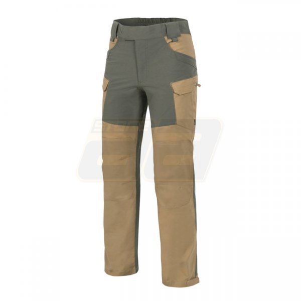 Helikon Hybrid Outback Pants Duracanvas - Coyote / Taiga Green - S - Regular