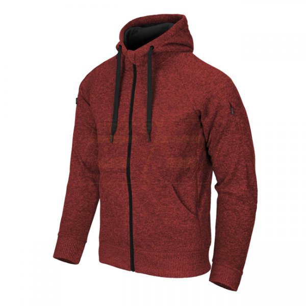 Helikon Covert Tactical Hoodie FullZip - Melange Red - 3XL