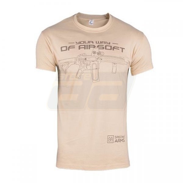 Specna Arms Shirt - Your Way of Airsoft 02 - Tan - S