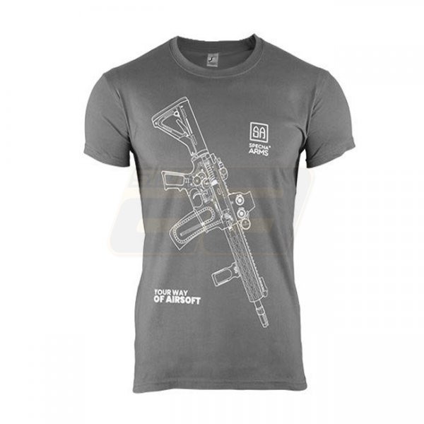Specna Arms Shirt - Your Way of Airsoft 01 - Grey/White - S